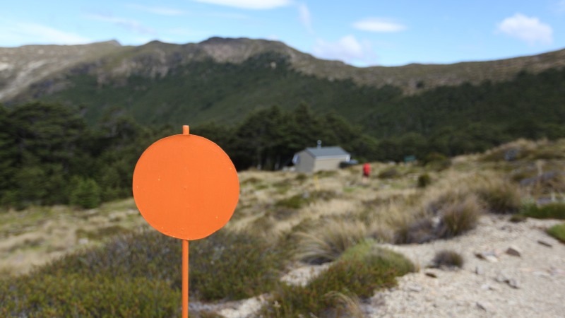 Follow the Orange Lollypops to Slaty Hut