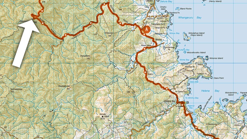 Map of tricky section