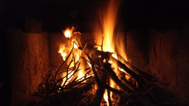 Fire at the Te Matawai Hut