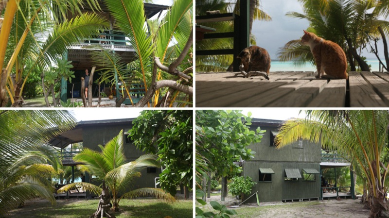 Our house exterior on One Foot Island, Aitutaki