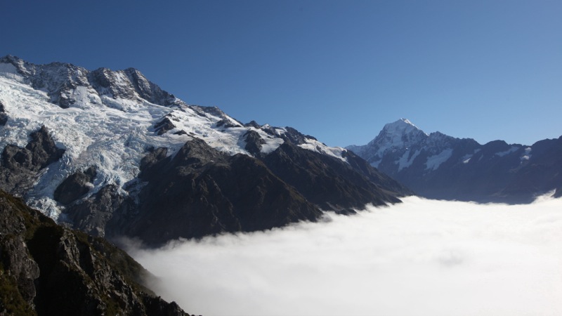 On the Edge of the Clouds, the King of Mountains ( Mt cook )