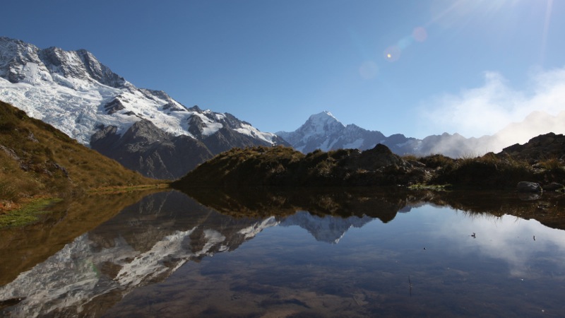 The Magic of Sealy Tarn ( mountain lake reflection )