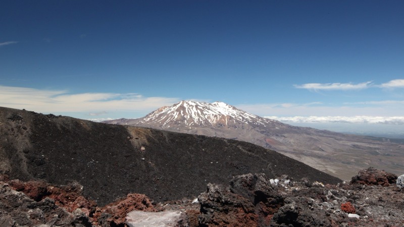 Mt Ruapehu Volcano in the Distance
