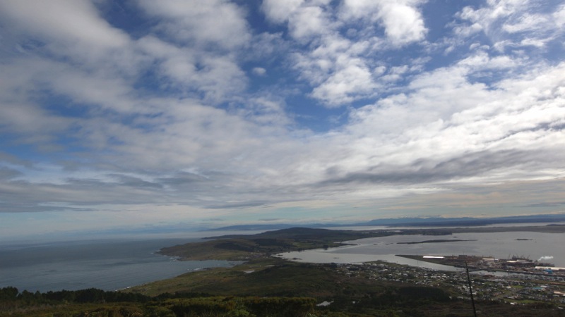 View over Bluff and the South Island Beyond