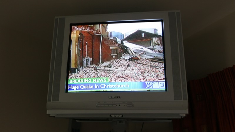 Christchurch Earthquake on TV