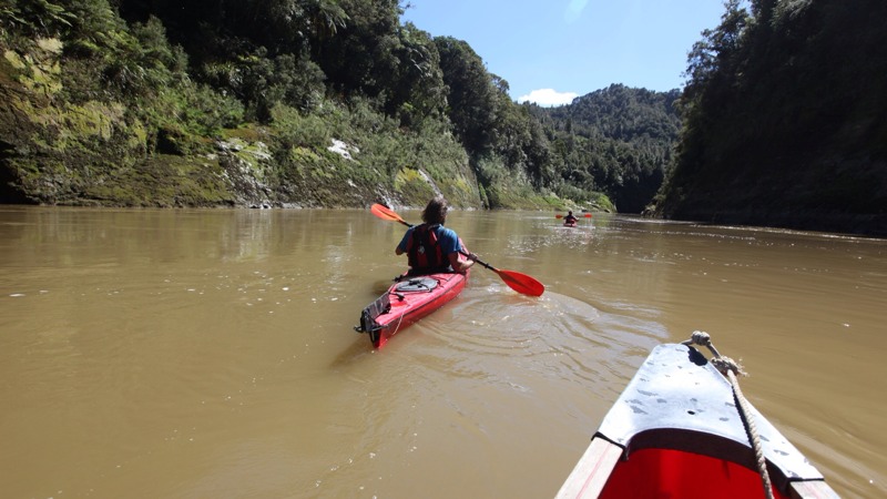 Cookie & Mitch on the Whanganui River