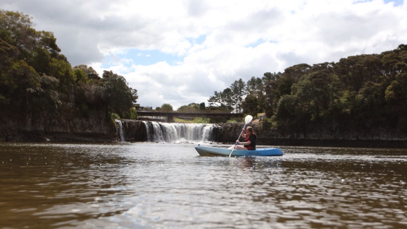 Kayaking on the Waitangi River
